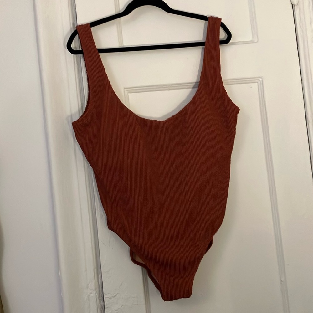 J Crew Scrunchie classic scoopneck one-piece swimsuit Size 18 (NWT)